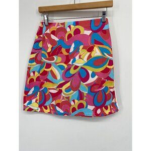 WILLISMITH FLORAL MULTICOLOR WRAP SKIRT  SIZE  6